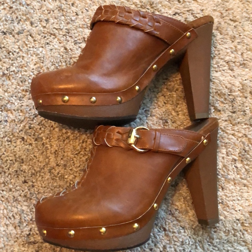 COPY - Brown high heel clogs/NWT